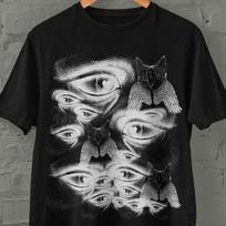 Grunge Clothing Cat Eyes Angel,Shirt,Alt Clothing,Mall Goth,Trad Goth,Strange Unique Gifts,Pastel Goth,Goth Shirt,Dark Academia Weird Shirt 2XL