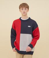 Blond Nine Mosaic Coloration Sweater_Red Red/Xs