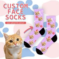 360 Digital Printing Spandex Blank Customized Socks ODM Service Low Minimum Order Quantity Quick Sample Delivery Pat 36-46 violetinė