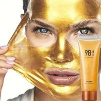 Aukso folijos nulupama kaukė 24k aukso folijos nulupama kaukė stangrinanti veido kaukė šiurkščioms, išsiplėtusioms poroms moterims giliai valanti odą 80g beige