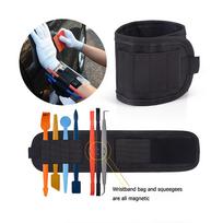 EHDIS Vinyl Car Wrap Magnetic Wristband Tools Bag For Holding Window Tint Squeegee Scraper Knife Wrapping Film Magnet Waist Bags Tool Bag