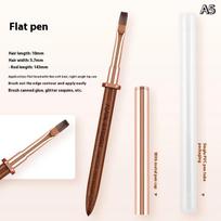 Sandalwood Nail Art Brushes Pen Rack Design Painting Nail Design Pen Detail Brush Drawing Tool Manicure Pen A5