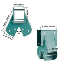 SucceBuy A-formos viduriniai sūpynių rėmo laikikliai, tvirti anglinio plieno sūpynių rinkinio tvirtinimo elementai su montavimo įranga 1 pcs blue