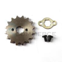 420 Chain 17mm 10T-19T Motorcycle Sprocket-Front Drive Gear for Dirt Bike/Pit Bike/ATV/Go Kart, Fits Honda Monkey DAX/Quad Bike 16T