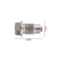 M12x1.25 M12x1.5 M12x1.75 M14x1.5 M16x1.5 M18x1.5 Universal Magnetic Oil Drain Plug Oil Drain Sump Nuts Metal Bolts Sliver M12x1.25