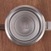 Beisesi Oil Dispenser with Anti-Drip Spout, 304 Stainless Steel, Household Oil Bottle, Strainer Bottle, Kitchen Oil Container, 580ml