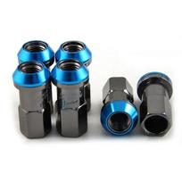 20pcs/set Project MU Racing Composite SPEC Steel Wheel Nuts M12x1.5/1.25 Car Wheels Rims Lug Bolts M12x1.5 mėlyna
