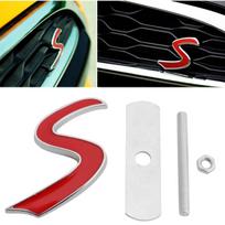 3D Metalinis S Priekinės Grotelės Ženkliukas Emblema Lipdukas Mini Cooper R50 R52 R53 R56 R Dropshipping