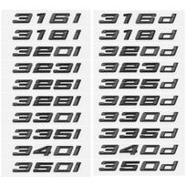 Galinis bagažinės numeris 316i 318d 320i 325i raidės 328d 330i 340i ženklelis ABS emblema E90 E46 F30 automobilio galinės dalies lipdukas Priedai 320i