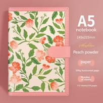 Professional Custom A5 Leather Planner Notebook 100 Sheets Magnetic Closure Personalized Printing PU Cover Thread Sewing Gift (as the picture,a5&145*215MM)