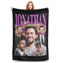 Jonathan Bailey Blanket Velvet Print Multi-function Ultra-Soft Throw Blankets for Sofa Travel Rug Piece Size: 75*100cm, Weight: 230 GSM