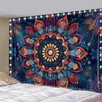 Bohemian Mandala Wall Hanging Tapestry Perfect for Bedroom Living Room Decor and Ethnic Home Accents Great Gift 100X70CM