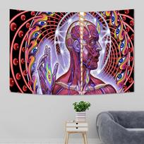 3x5 Ft TOOLS Heavy Rock Band Flag Polyester Digital Printing Retro Tapestry for Bedroom Wall Art Out Door Tapestry Wall Hanging 100X70CM brown