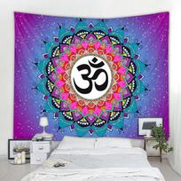 Indian Mandala Tapestry Elephant Wall Hanging Bohemian Style Decorative Wall Covering Yoga Mat Aesthetics Room Decoration 100X70CM