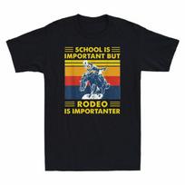 Tee Tshirt Bull Unisexs But School Important Is Retro Important Vintage Riding Is S