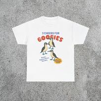 Vintage Style 3 Cheers For Boobies Blue Footed Booby Bird Graphic TShirt S