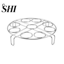 Egg Cooking Rack Steamer Stackable Space-saving Stainless Standing Steel Pot for Home Steaming Holder C