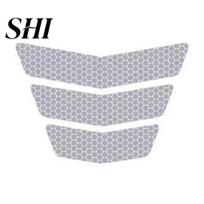 Motorcycle Reflective Sticker 3Pcs Self-adhesive Anti-collision Warning Universal Bike Reflect Motorbike Safety Riding Tape Decal Supplies balta