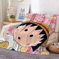 Animacinis C-Chibi Maruko-chan pledas Šiltas Minkštas Tinka Miegamajam Sofai Lovai Svetainei Biurui Kelionei Stovyklavimui Dovanos 75X95CM