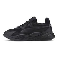 PUMA RS-2K Core Unisex Mesh Fabric Synthetic Leather Minimalist Solid Color Mid-Top Lifestyle Shoes Black 375367-02 37