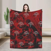 BMTH Bring Me The Horizon Flanelinis pledas Super minkštas pledas sofai, foteliui, iškylai Patogus lovatiesė, sofos-lovos užvalkalas 75X95CM