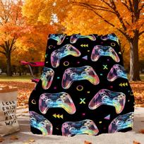 Gamepad Pattern Outdoor Flannel Blankets, Outdoor Travel, Home Blankets, Fan Gifts,Suitable for All Seasons, Christmas Gifts. R1127194 75X95CM