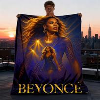 1 vnt. Beyonce lauko minkštas pledas itin pliušinis, šiltas, universalus ir lengvai prižiūrimas stovyklavimui ir 75X95CM