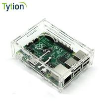 Raspberry Pi 3B/3B+ Acrylic Case with Heatsink, 6-Piece Assembly, 1GB Model, Transparent Chassis Standard
