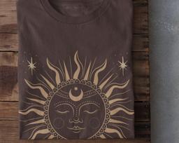 Grunge Clothing, Celestial Sun T shirt, Alt Clothing, Vintage Aesthetic T shirt, Astrology Shirt, 90s Shirt, Egirl Clothing, Grunge Shirt 3XL