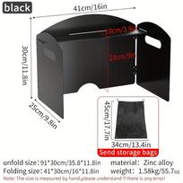 Cartridge Stove Windscreen, Outdoor Camping Fire-Starting Energy-Saving Equipment, Gas Stove Windproof Cover, Foldable Stove Top Rack With Seasoning Board Three-fold