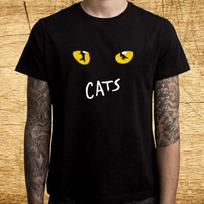 Men's and Women's T-shirts Cats Musical Cat Eye S įvairiaspalvis