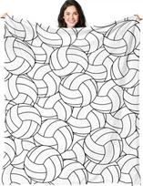 Volleyball flannel blanket gift for teenage girls sports volleyball flannel blanket volleyball gift for volleyball team volleyba Size: 75*100cm, Weight: 230 GSM