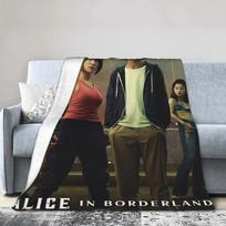 Alice in Borderland Plush Blanket Soft Flannel Throw for Couch Chair Sofa Bed Bedspread Gift for Kids Size: 75*100cm, Weight: 230 GSM