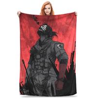 Metal Gear Solid Snake Game (11) Blanket Quality Soft Warm Throw Blanket Winter Kids Adult Home Decor Novelty Bedspread Size: 75*100cm, Weight: 230 GSM