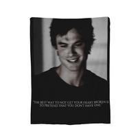 Ian Somerhalder Blanket Coral Fleece Plush Winter Damon Salvatore Vampire Throw Blanket for Bed Car Quilt Size: 75*100cm, Weight: 230 GSM