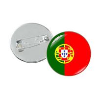 European National Flags Silver Brooches: Stylish World Cup Accessories