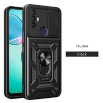 For TCL 30 SE Case TCL 40 SE Cover TCL 50 SE Magnetic Ring Holder Armor Phone Case Slide Camera Protect Back Cover TCL 50 SE