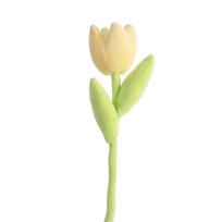 Artificial Tulip Flower Plush Bouquet Soft Fabric Handmade Decorative Stem for Home Office Event Decoration and Craft Projects One Size