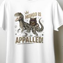 Mongo Is Appalled Cat Bird T-Shirt, Funny Cat Shirt, Weird Animal Graphic Tee, Retro Humor Tee, Cool Cat Sunglasses Shirt, Meme Style Gift5 S