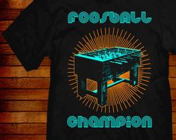 Foosball Champion T shirt: Retro 70s/80s Style 4XL