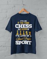 Funny Chess T-Shirt: Smart People Sport Graphic Tee M