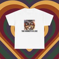 Two Monkeys in Love T-shirt 2XL