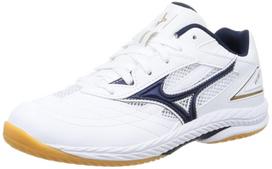 Table Tennis Shoes Wave Drive 9 Unisex cm 2E White x Navy x Gold [Mizuno] 26.0