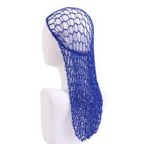 Elastic Long Crochet Hair Snood Wig Cap Hair Care Sleeping Hat Mesh Hair Net  Ladies mėlyna