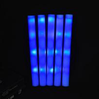 30Pcs RGB LED Glow Foam Stick Bulk Colorful LED Glow Sticks Cheer Tube Dark   Light Birthday Wedding Party Supplies No Customized