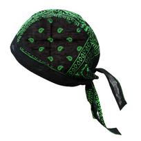 Bike Pirate Headscarf Cotton Multi-Color Bicycle Caps Cycling Caps Pirate Hat Cycling Headscarf green black