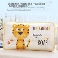 9I9 Baby Pillowcase, Ice Silk Children's Pillowcase, Student Cooling Pillowcase, Washable, Kindergarten A237 Tiger, 60*40