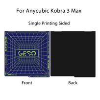 JUUPINE Geco PLA Plate for Anycubic Kobra 3 Max Build Plate 430x430 Flexible  0℃ Printing PLA Cold Plate Kobra 3 Max Upgrade Geco Pla cold Plate