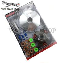 High Performance KOSO Variator Kit with Roller Weights Drive Pulley for GY6 50cc 139QMB 139QMA Dio 50 ZX AF28 Scooter Moped ATV