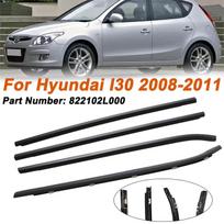 4 vnt./rinkinys Juodas automobilio durų lango stiklo apsauginis sandariklis Apdailė Hyundai I30 2008-2011 m. 822102L000 Vandeniui atspari slėgio sandarinimo juosta